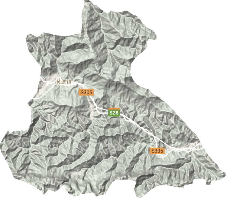 黄堡镇地形图