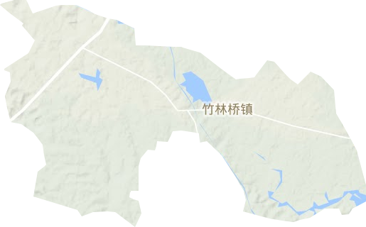 竹林桥镇地形图