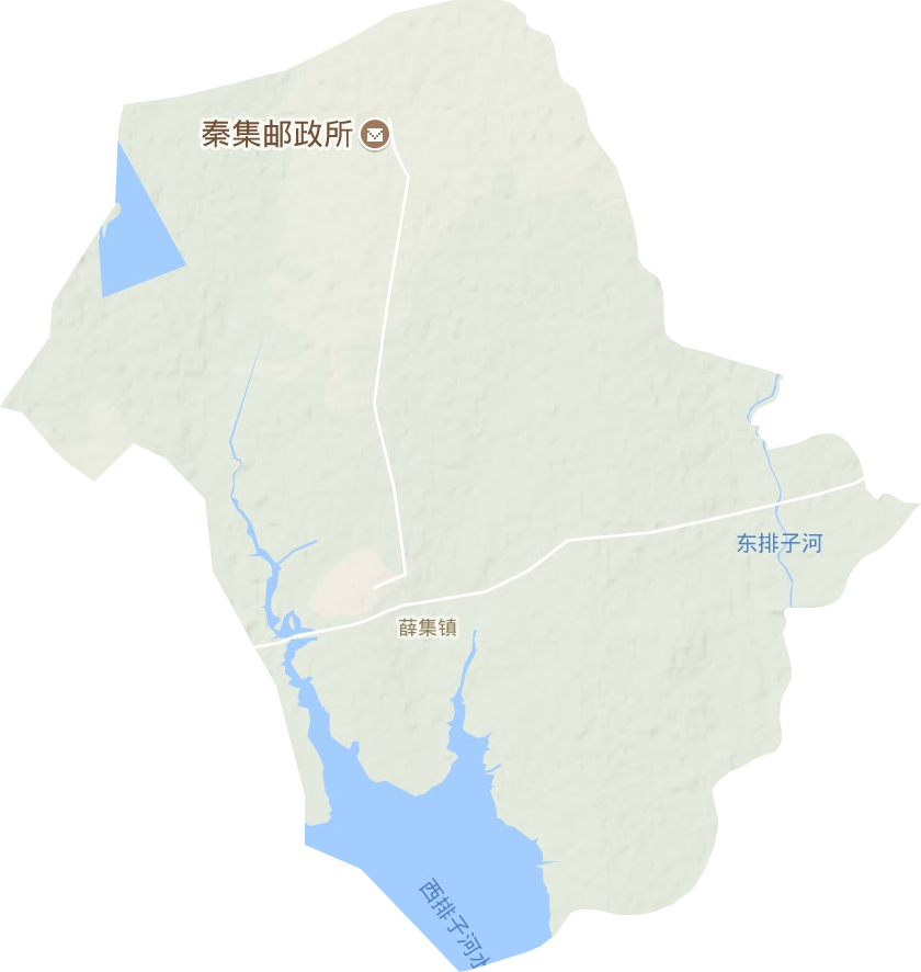 薛集镇地形图
