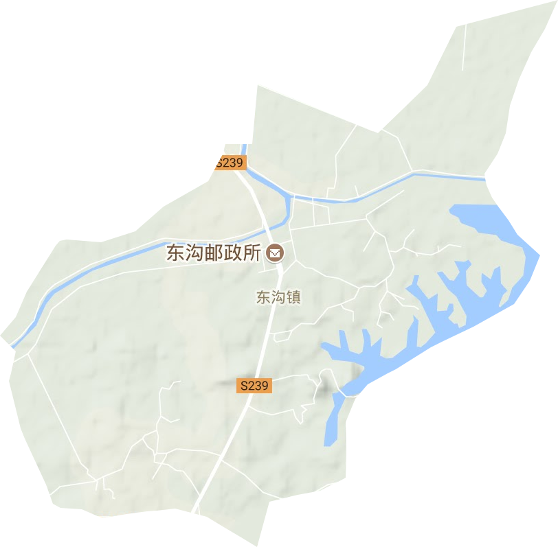 东沟镇地形图