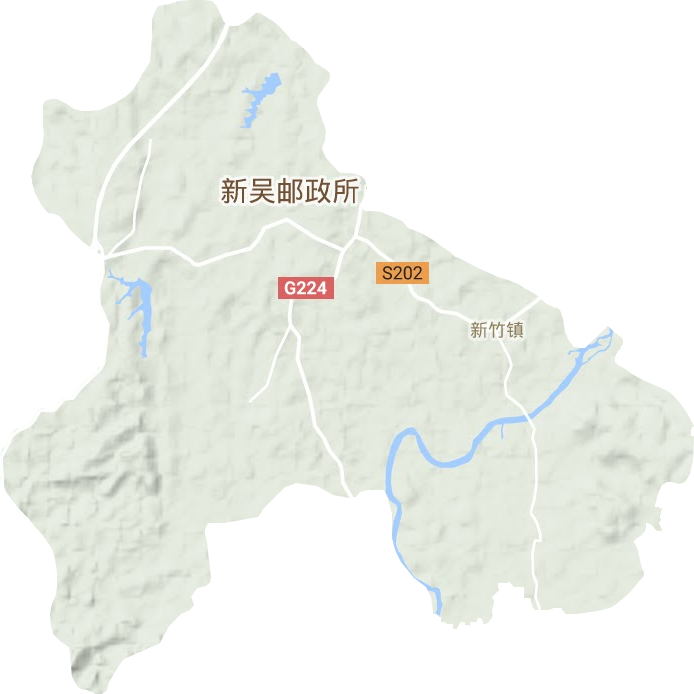新竹镇地形图