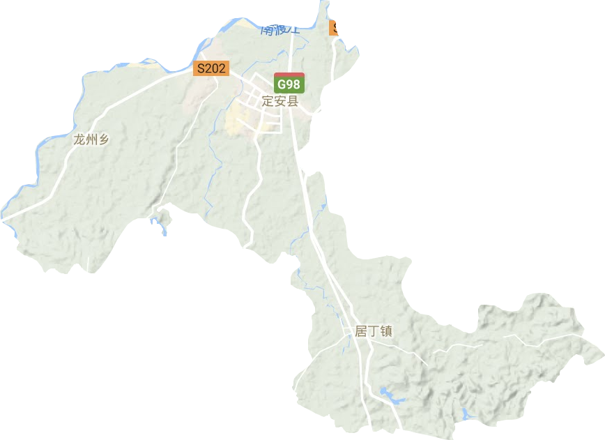 龙湖镇地形图