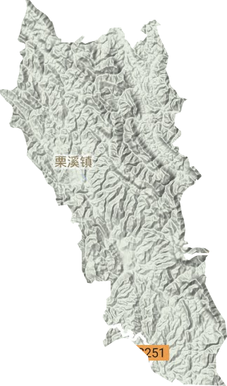 栗溪镇地形图