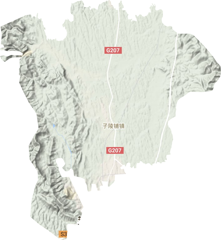 子陵镇地形图