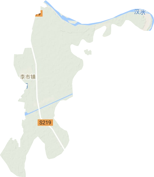 李市镇地形图