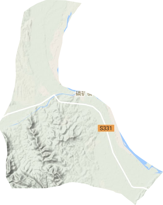 磷矿镇地形图