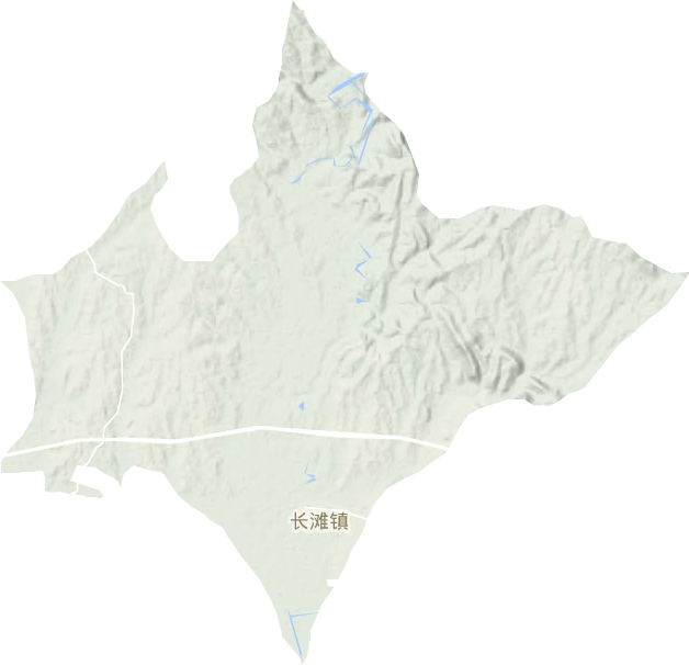 长滩镇地形图