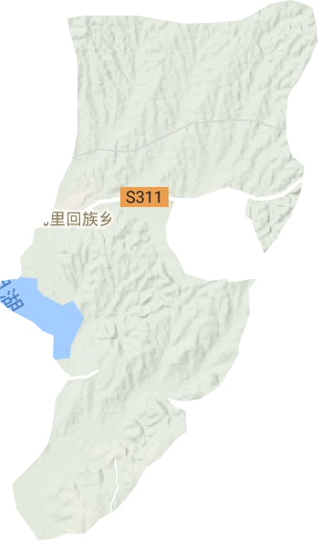 九里乡地形图