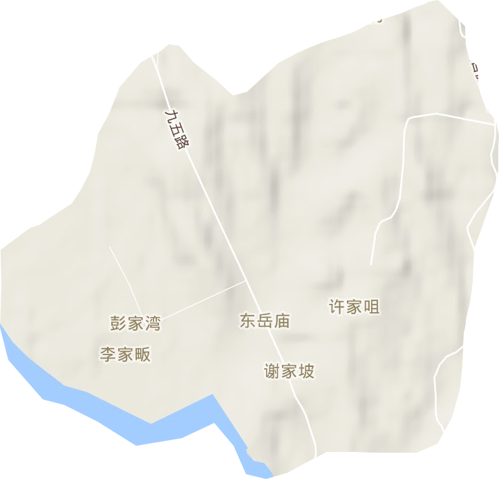 东岳种畜场地形图
