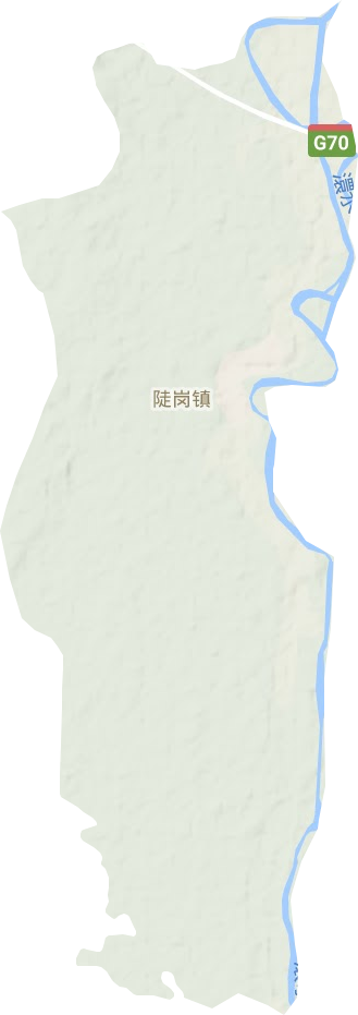 孝南区陡岗镇地形图