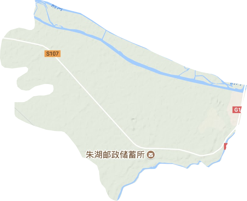 孝南区朱湖办事处地形图