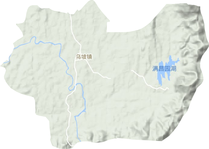 乌坡镇地形图