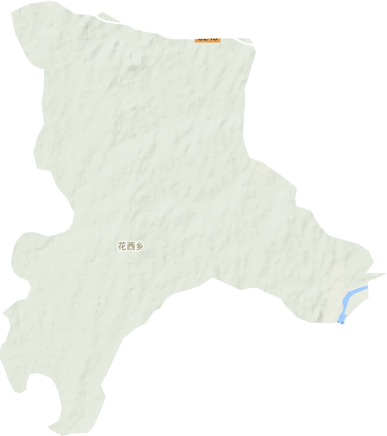 花西乡地形图