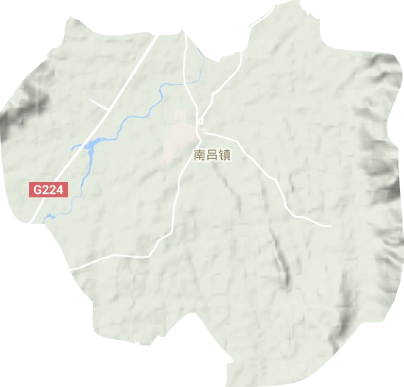 南吕镇地形图
