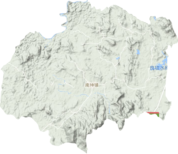 南坤镇地形图