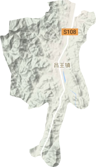 吕王镇地形图