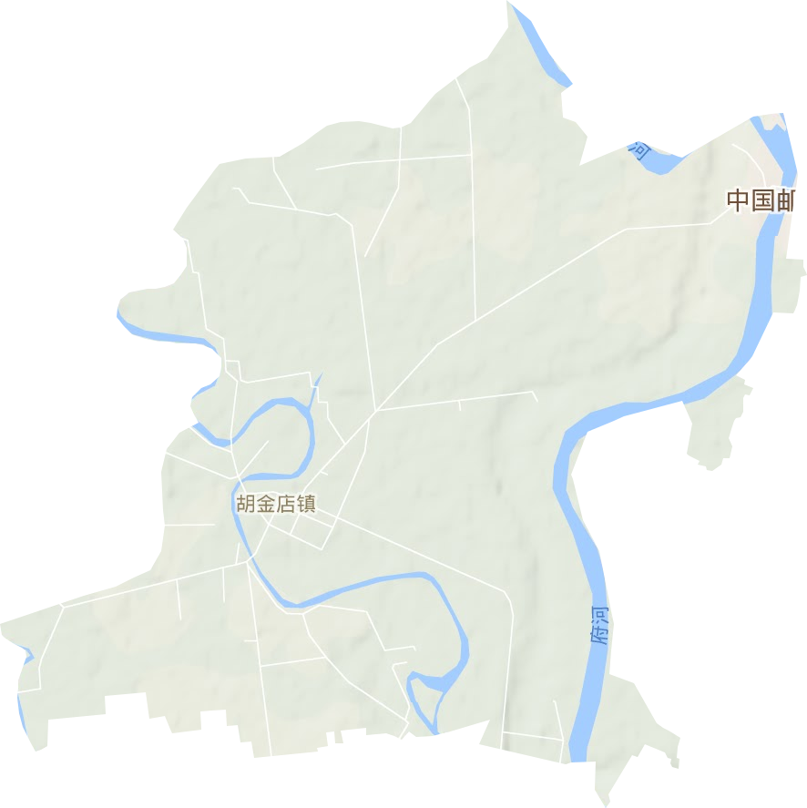 胡金店镇地形图
