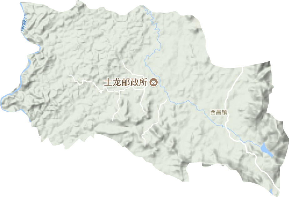 西昌镇地形图