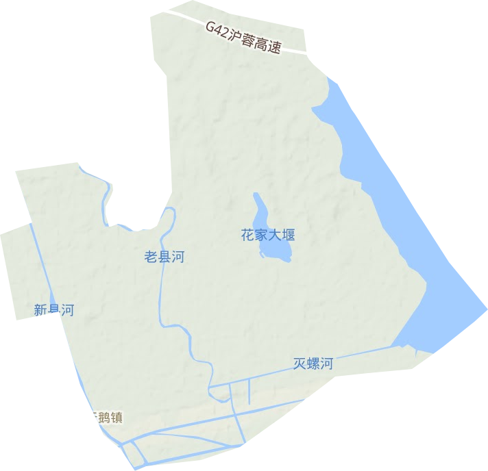 天鹅镇地形图