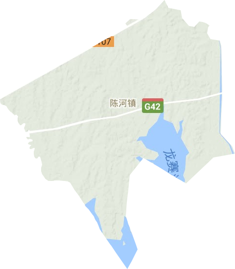 陈河镇地形图