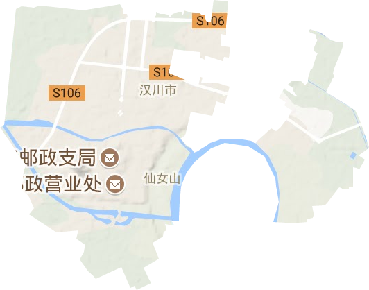 仙女山街道地形图