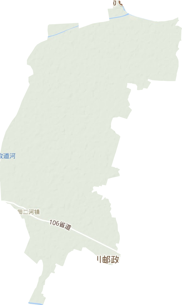 田二河镇地形图