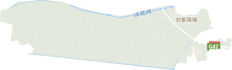 刘家隔镇地形图