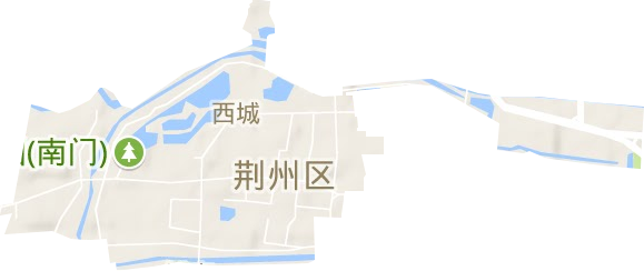 西城街道地形图