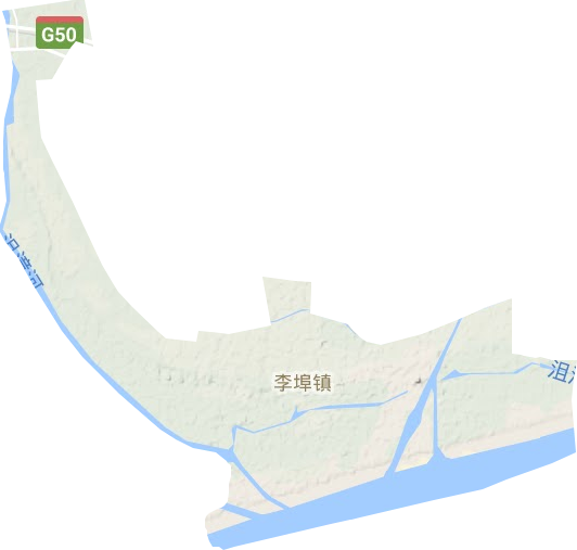 李埠镇地形图