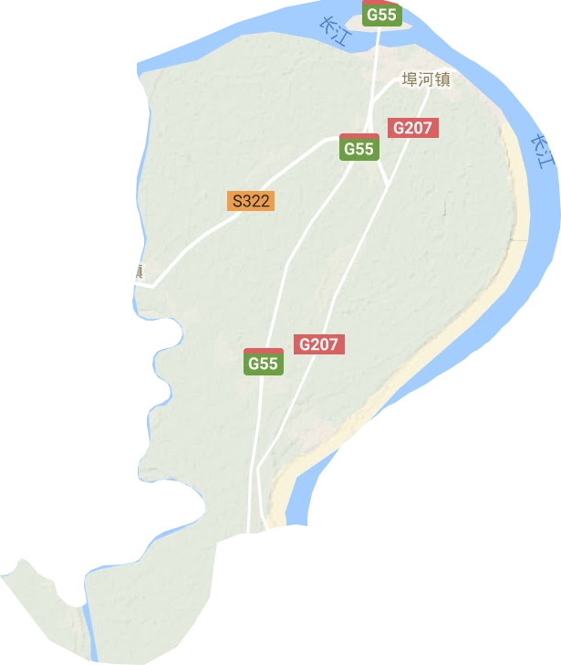 埠河镇地形图