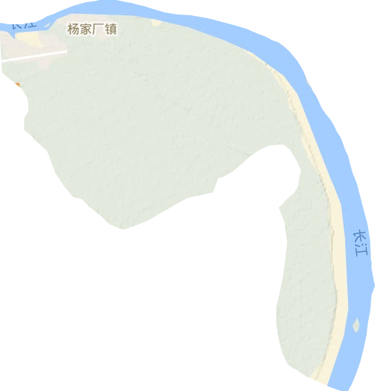 杨家厂镇地形图