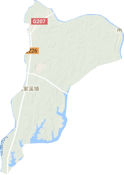 孟家溪镇地形图