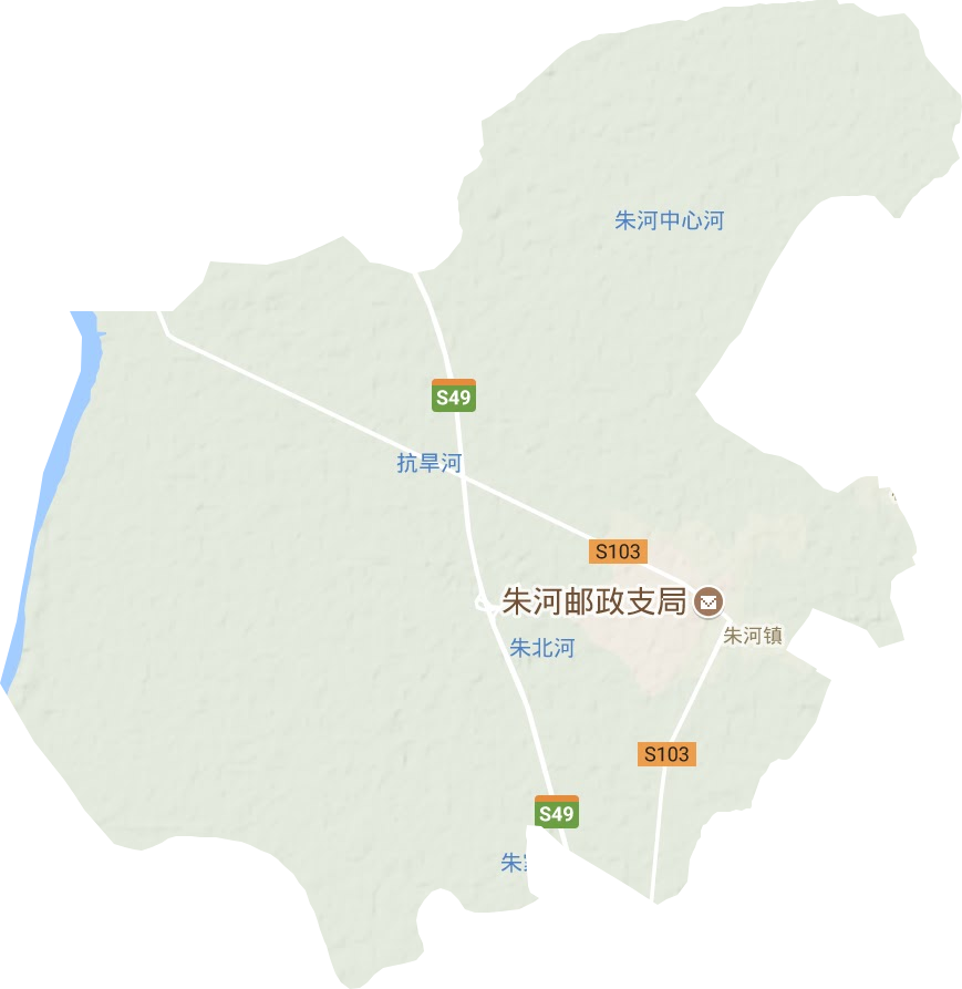 朱河镇地形图
