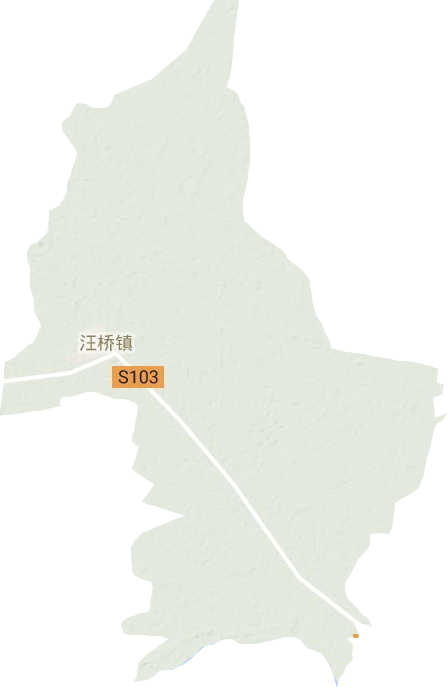 汪桥镇地形图