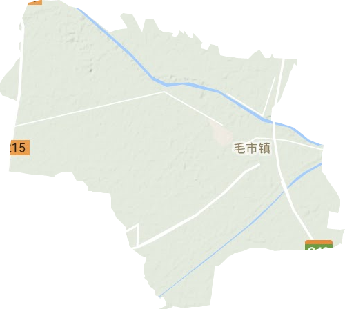 毛市镇地形图