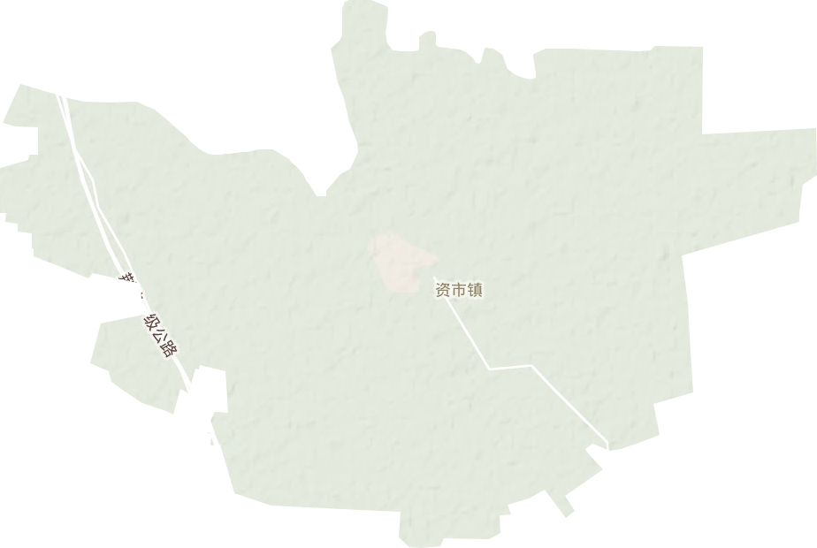 资市镇地形图