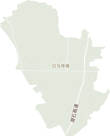 白马寺镇地形图