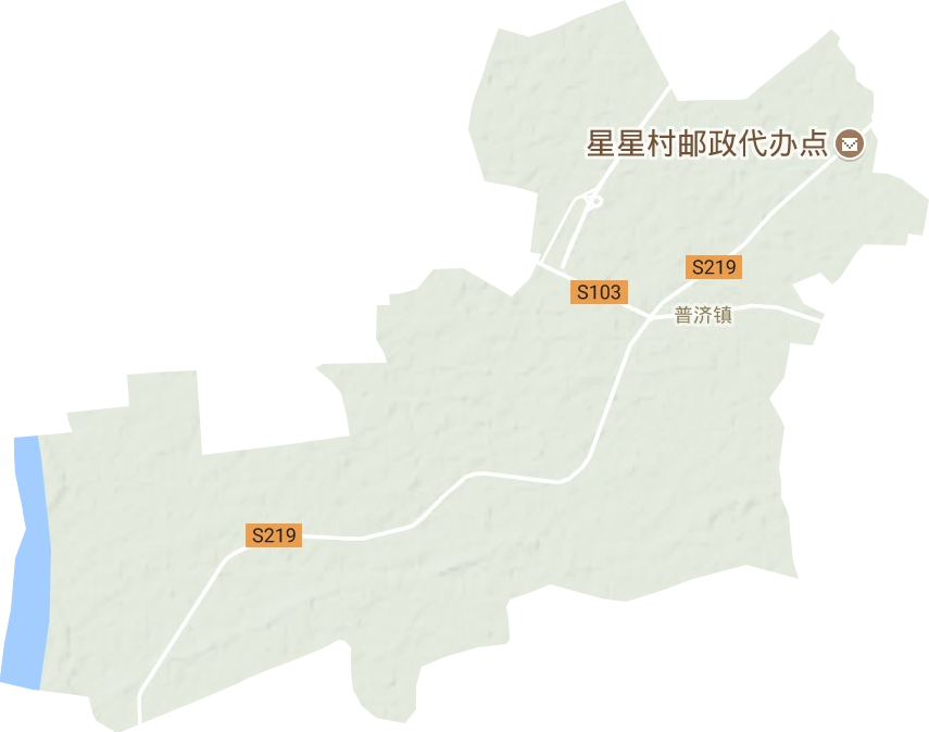 普济镇地形图