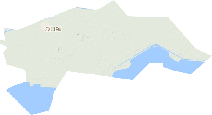 沙口镇地形图