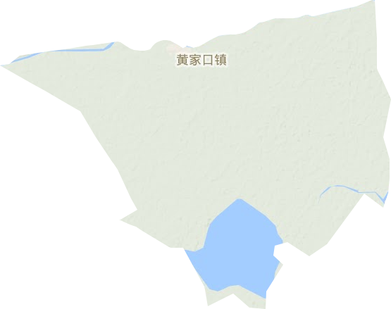 黄家口镇地形图