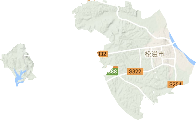 新江口镇地形图