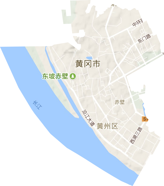 赤壁街道地形图