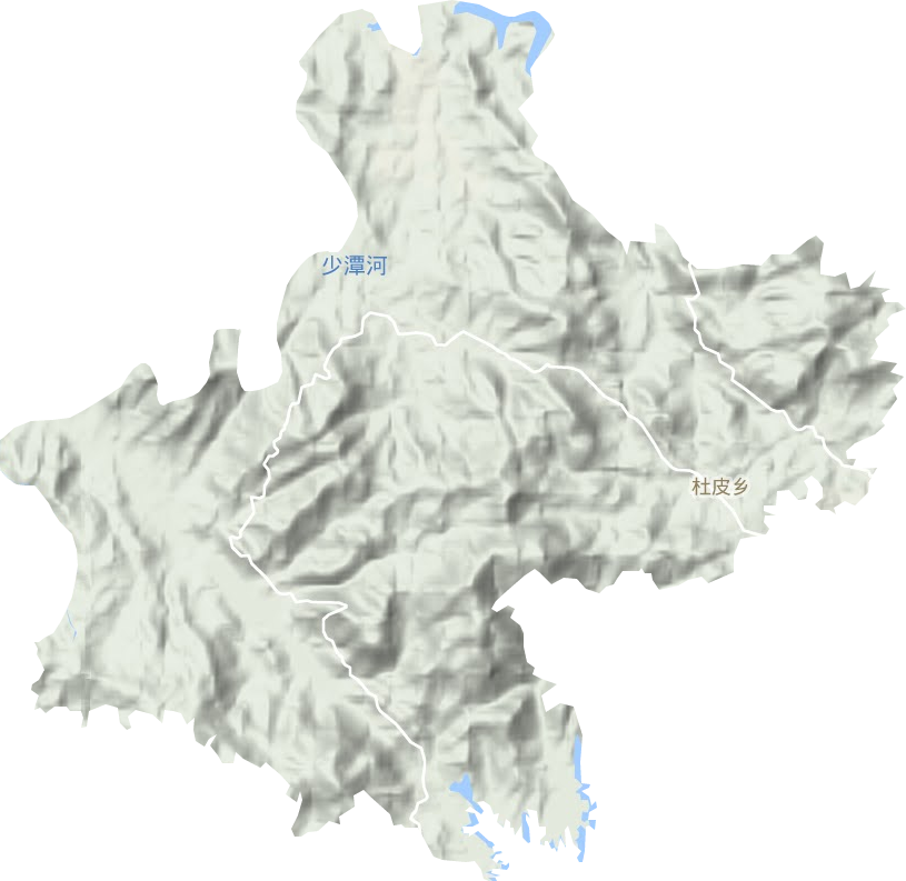 杜皮乡地形图