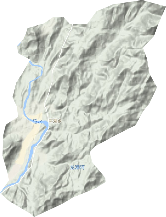 平湖乡地形图