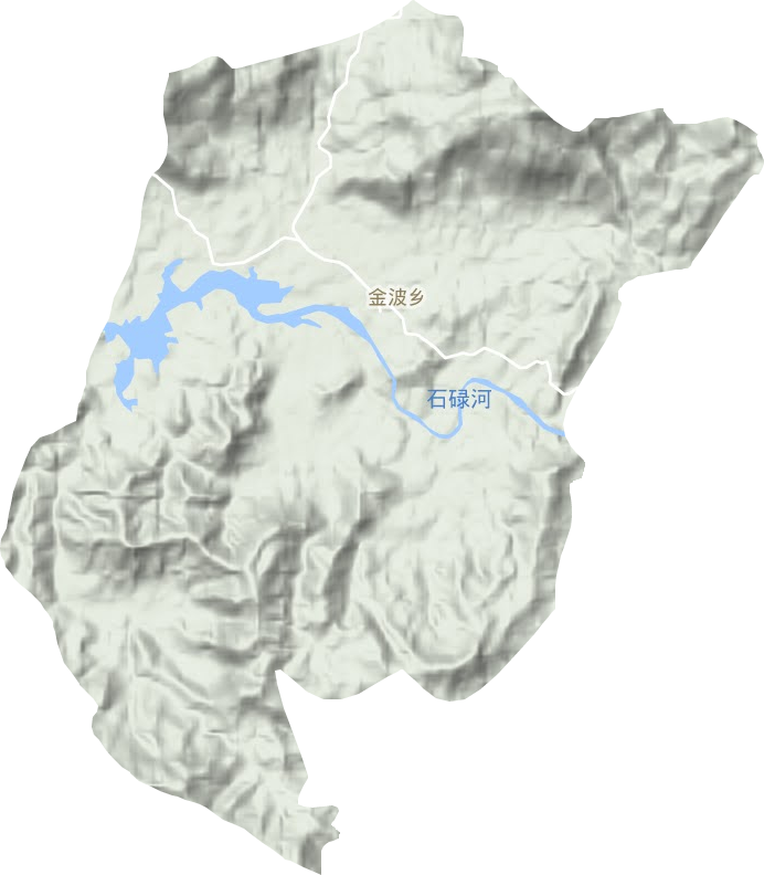 金波乡地形图