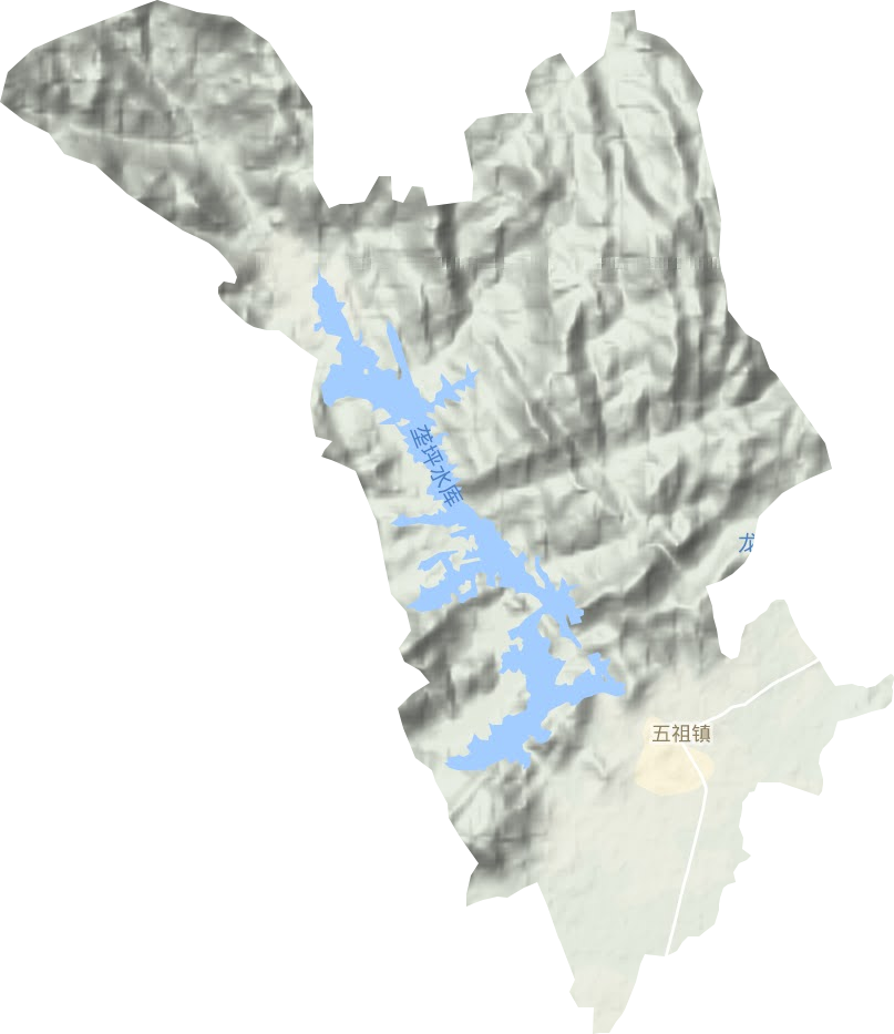 五祖镇地形图