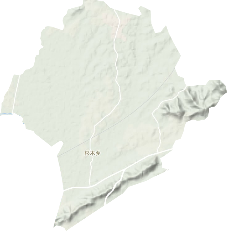 杉木乡地形图