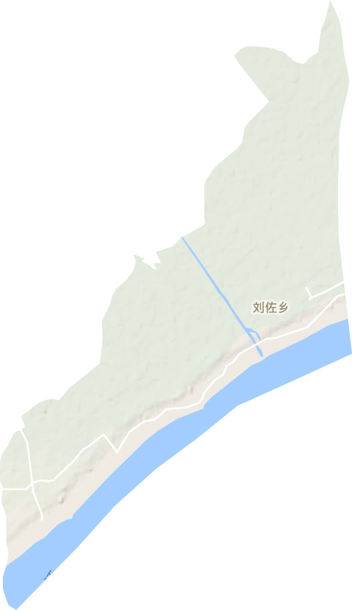 刘佐乡地形图