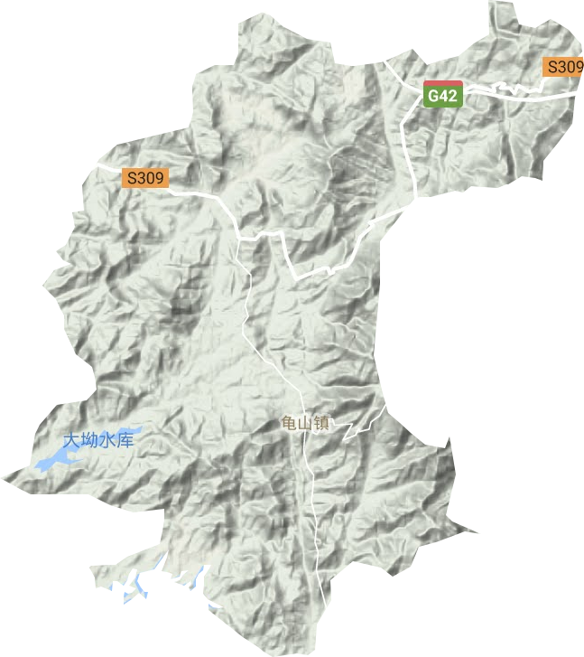龟山镇地形图