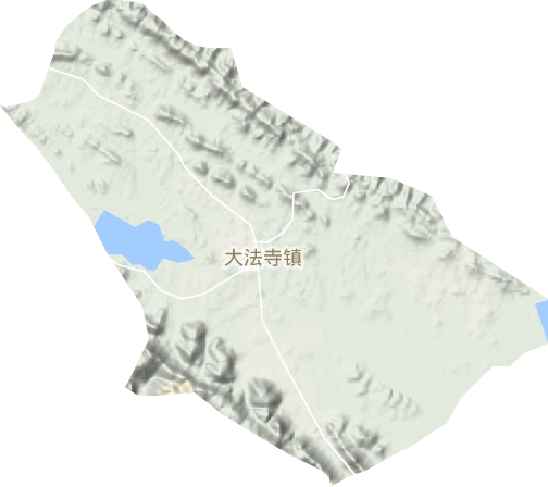 大法寺镇地形图